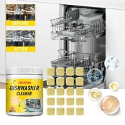 20pcs Dishwasher Cleaner Remove Stains, Limescale, Hard Water \u0026 Mineral Buildups - Monthly Maintenance For Deep Cleaning(1 Pack)